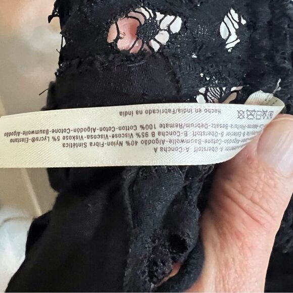 Intimately Free People Lace Bralette Black Embroidered Lace Size XS - Picture 8 of 11